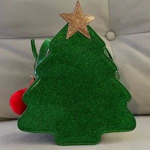 Forever21 Sparkly Christmas Tree Crossbody Bag